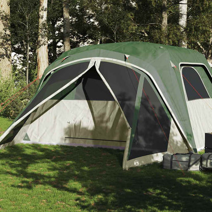 Tienda Campaña Familiar Con Porche 6 Personas Impermeable Verde_1