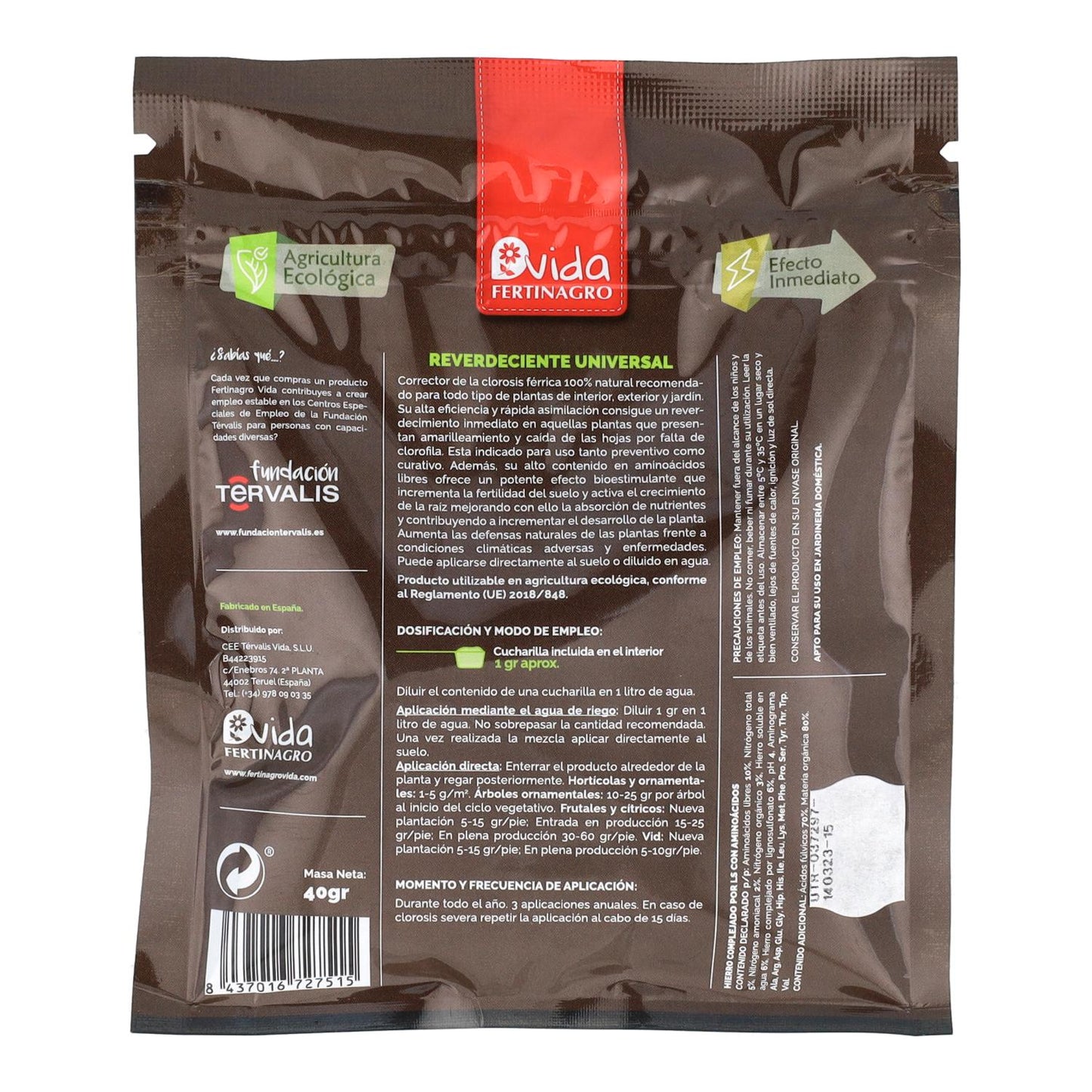 Esverdeamento universal BIO Fertinagro 40 g