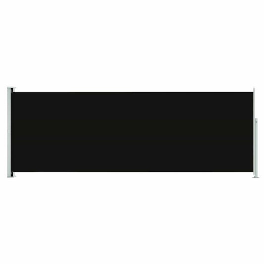 Vidaxl Toldo Lateral Retráctil Para Patio Negro 220x600 Cm_0