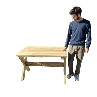 Mesa De Madera Exterior Masgames Xerta 120 Cm Madera Sin Pintar._3