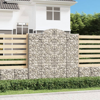 Cestas De Gaviones 3 Uds Forma De Arco Hierro 200x50x200/220 Cm_1