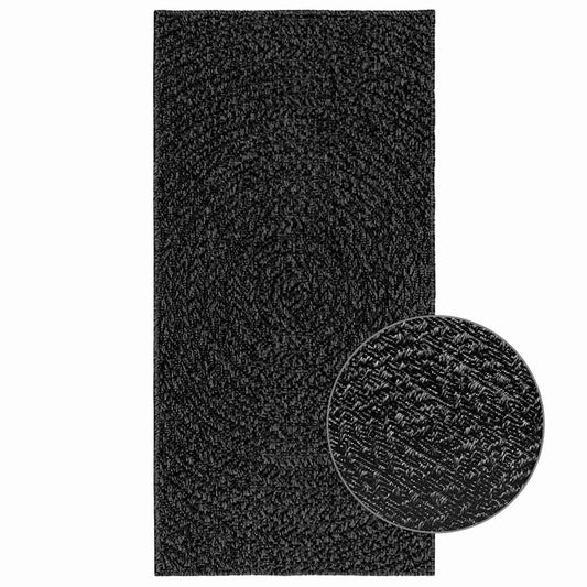 Vidaxl Alfombra Zizur Apariencia Yute Interior Exterior Antracita_0