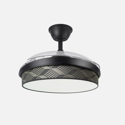 Ventilador Dc Moda 72w Negro/tetris Gris 91d 3aspas 7200lm 3000-4000-6000k Remoto+ Memoria+ Temporizador_2