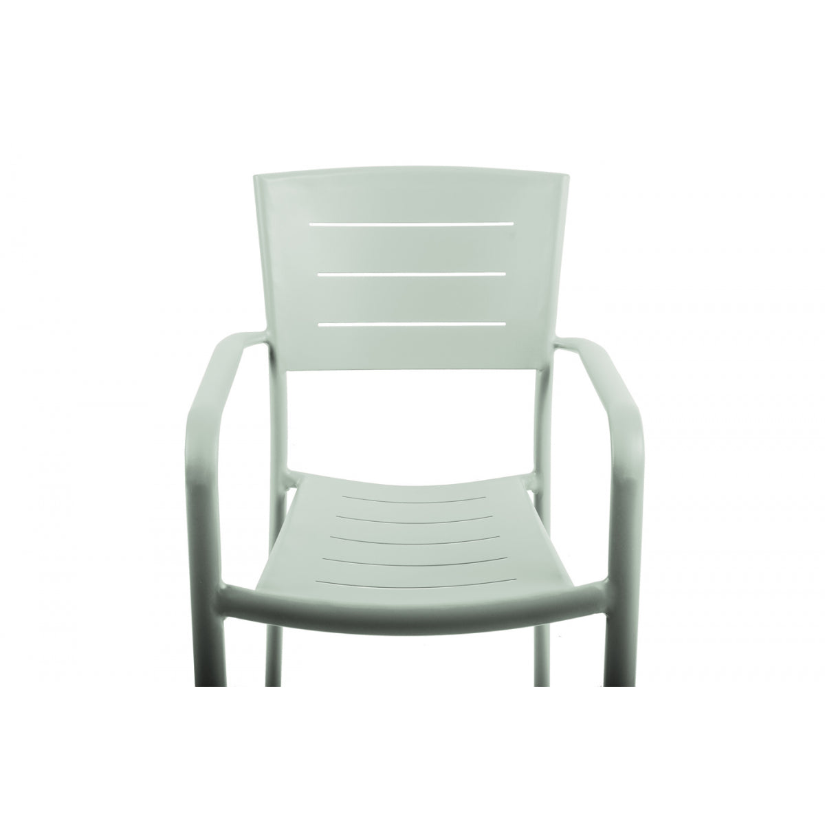 Lote De 4 Sillas De Jardín Apilables Inari Verde Romero Aluminio - Muebles De Jardín - 56x58xh85cm_2