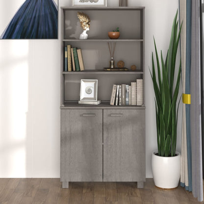 Aparador Hamar Madera De Pino Maciza Gris Claro_0