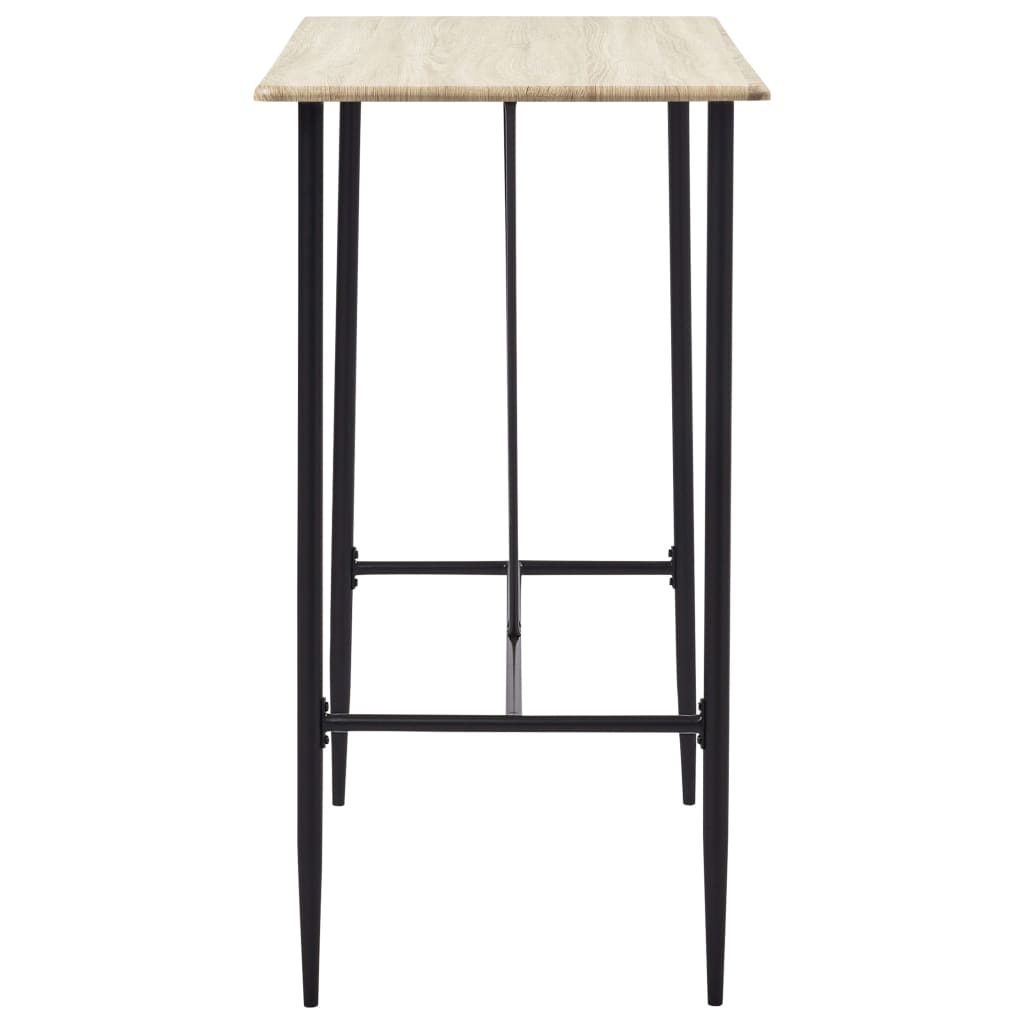 Mesa Alta De Cocina Mdf Color Roble 120x60x110 Cm_1