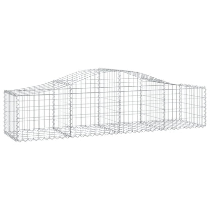 Cestas De Gaviones 10 Uds Forma De Arco Hierro 200x50x40/60 Cm_2