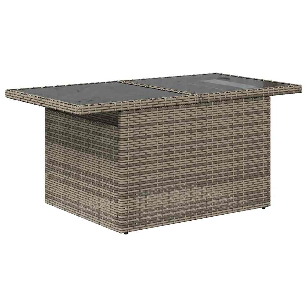 Set De Sofás De Jardín Con Cojines 9 Pzas Ratán Sintético Gris / Vetonek_3