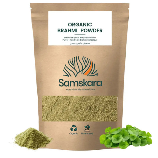 Brahmi En Polvo Bio - 100g | Superalimento Ecológico Vegano Para Batidos, Smoothies Y Zumos, Sin Azúcares Añadidos_0
