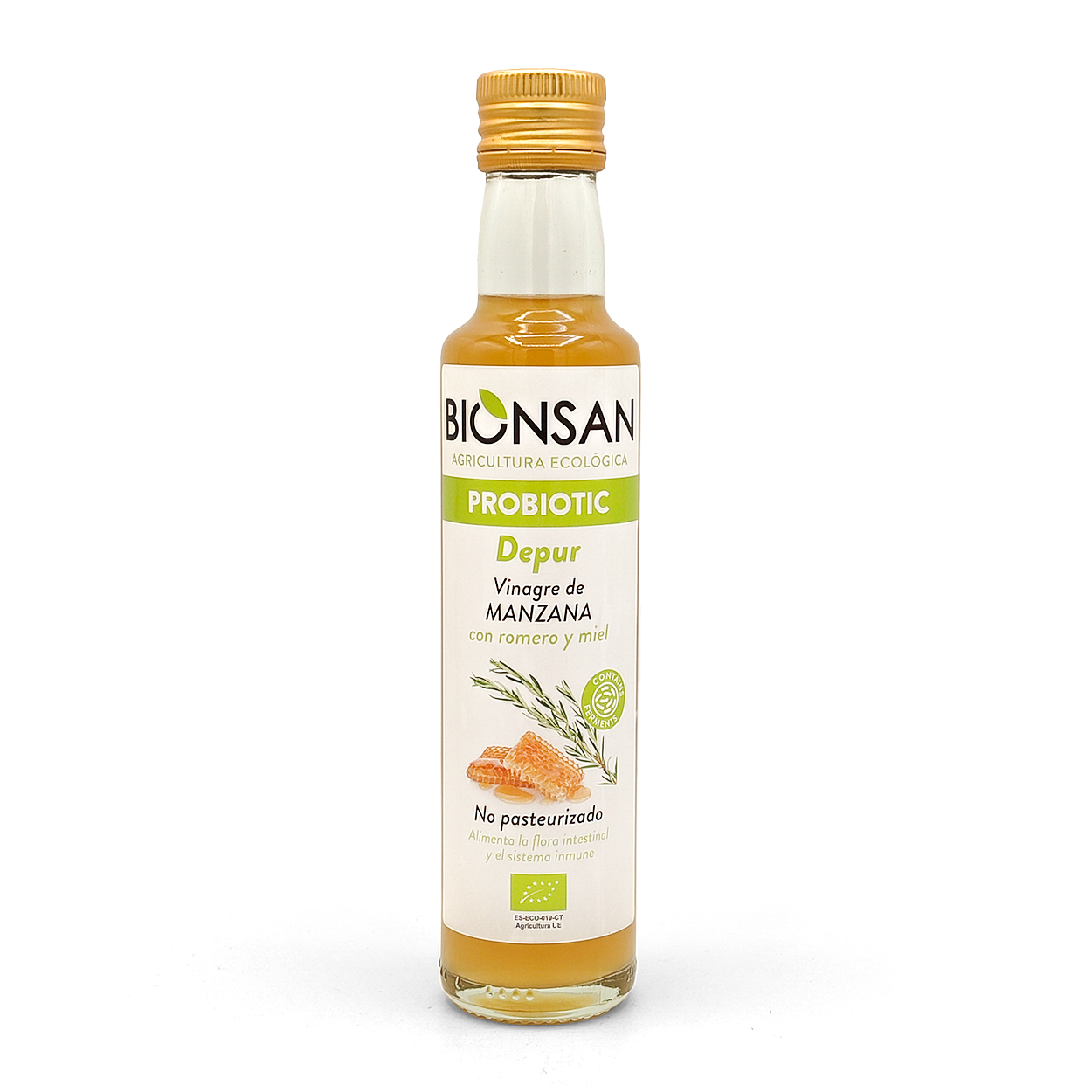 Vinagre De Manzana Miel Y Romero Eco Bionsan_0