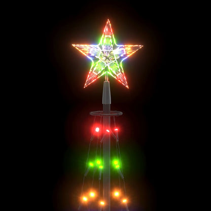 Árbol Cono De Navidad 84 Leds Decoración Colores 50x150 Cm / Vetonek_5