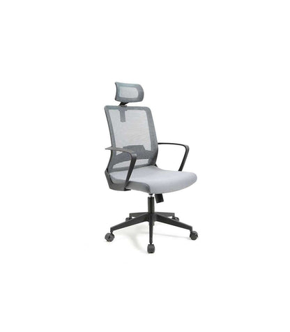 Silla Despacho Giratoria Elevable Acabado Gris, 60 Cm(ancho) 112-122 Cm(altura) 62cm(fondo)_0