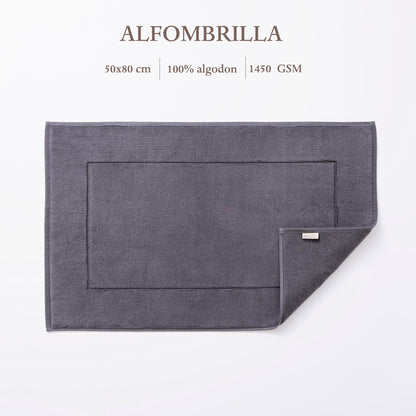 Alfombrilla De Baño 50x80cm 100% Algodón 1450gsm Gris Scalpers Home_1