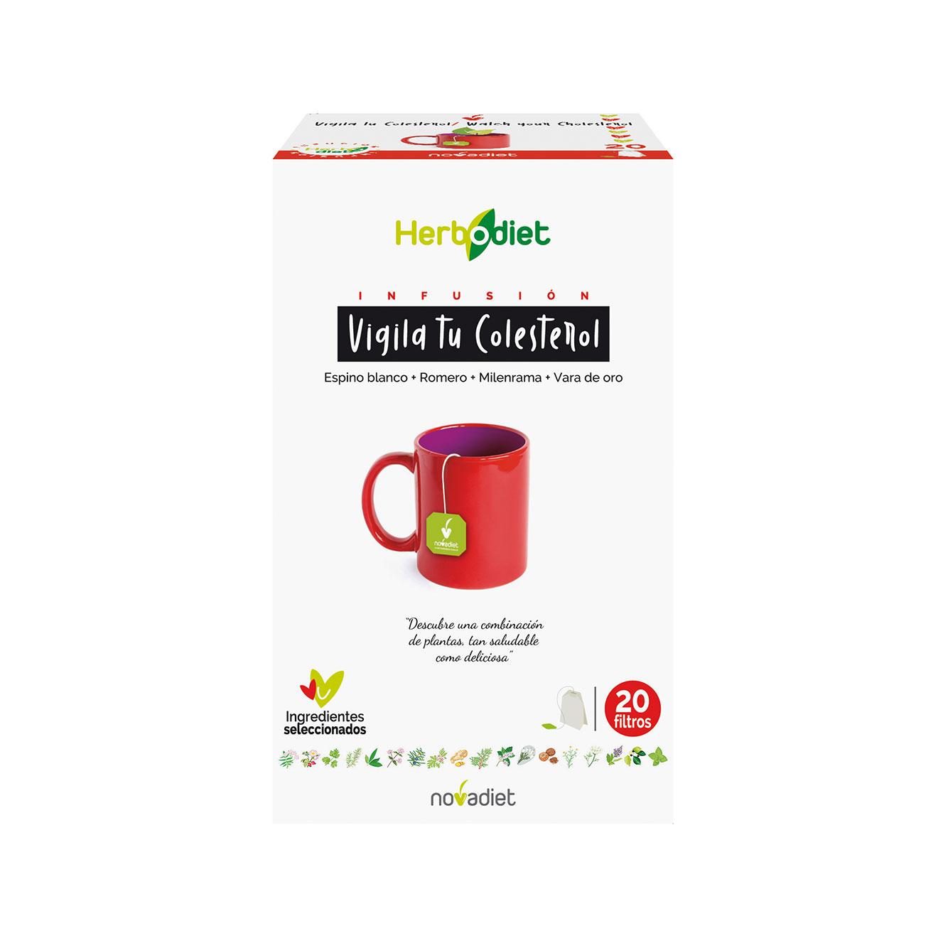 Herbodiet Controle o Colesterol, Novadiet, 20 saquetas