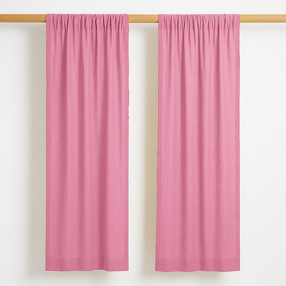 Cortinas De Gasa De Algodón Orgánico Color Rosa Para Bebé_0