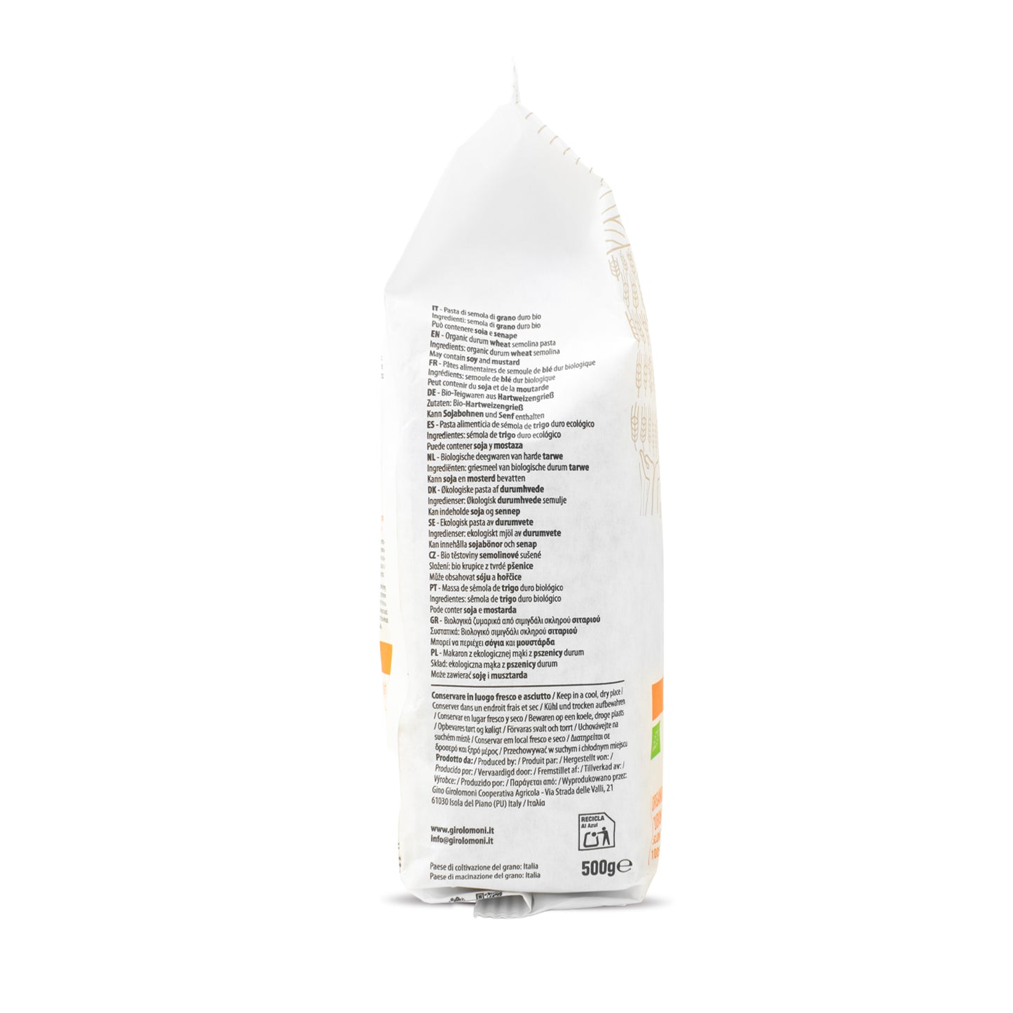 Fideos finos de trigo bio Girolomoni 500g