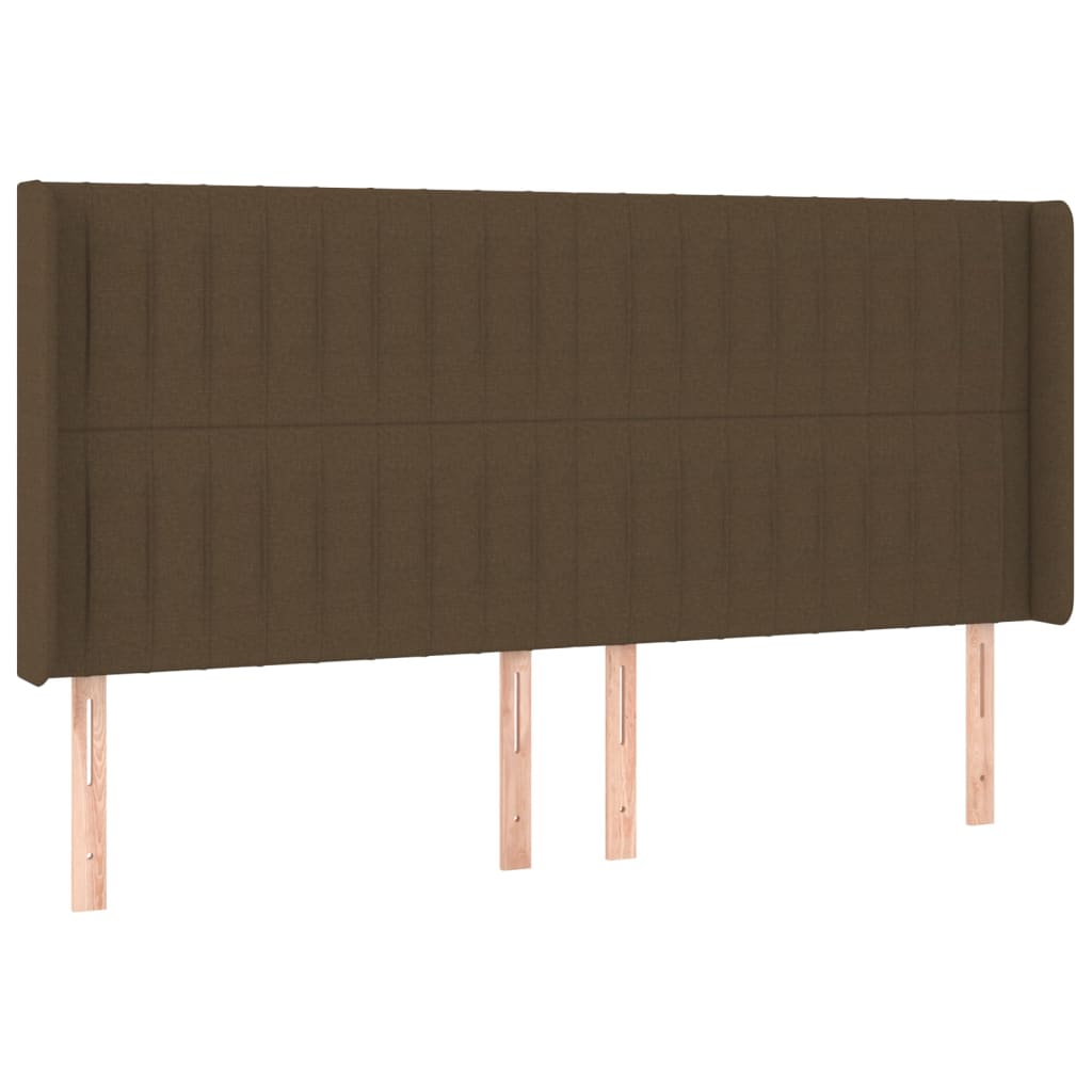 Cama Box Spring Colchón Luces Led Tela Marrón Oscuro 200x200 Cm / Vetonek_2