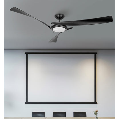 Ventilador Dc Genil 24w Negro 3aspas 6vel 132d 2424lm 3000-4000-6500k Remoto+temporizador+memoria_2