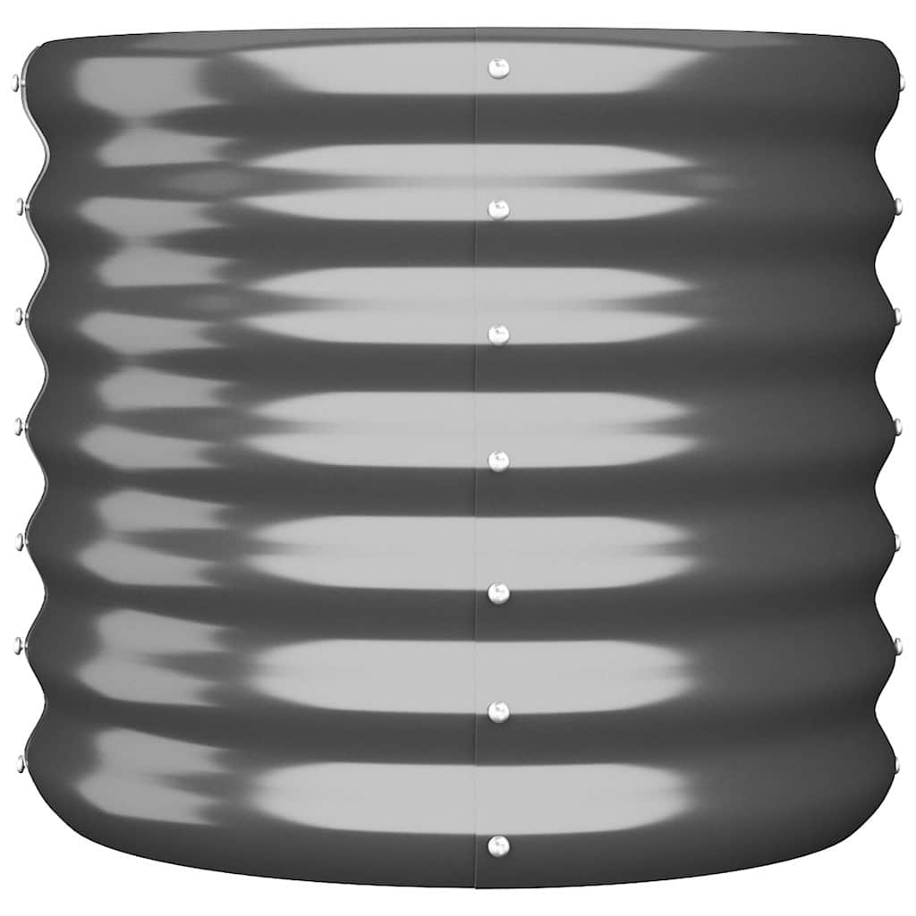 Jardinera Acero Galvanizado Antracita 40x40x36 Cm_2