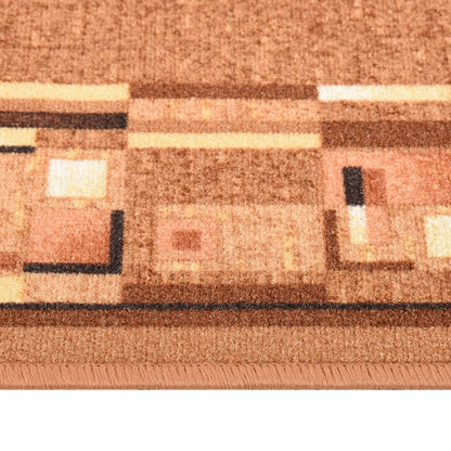 Vidaxl Alfombra De Pasillo Antideslizante Marrón 67x250 Cm_1