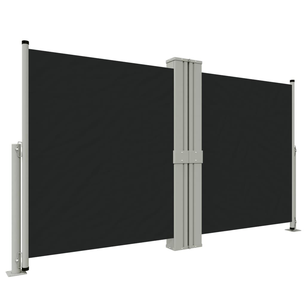 Vidaxl Toldo Lateral Retráctil Negro 140x1200 Cm_0