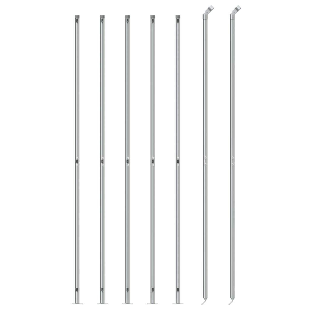 Cerca De Alambre Con Brida Plateada 2x10 M / Vetonek_3