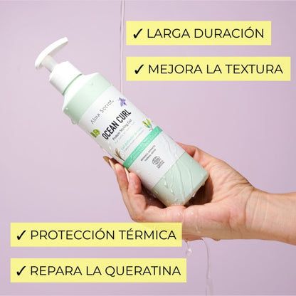 Gel Definidor de rizos Ocean Curl, Alma Secret, 250 ml