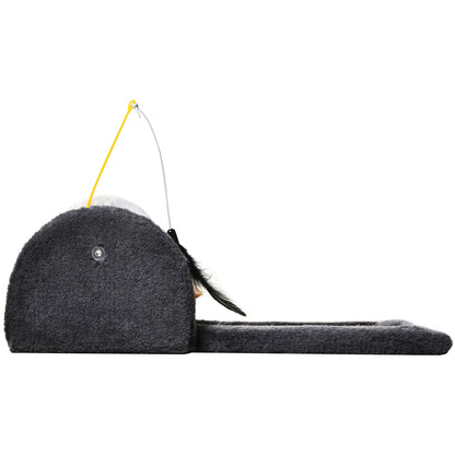 Pawhut Rascador Para Gatos Juguete De Arañar Gato Árbol Rascador Centro De_3