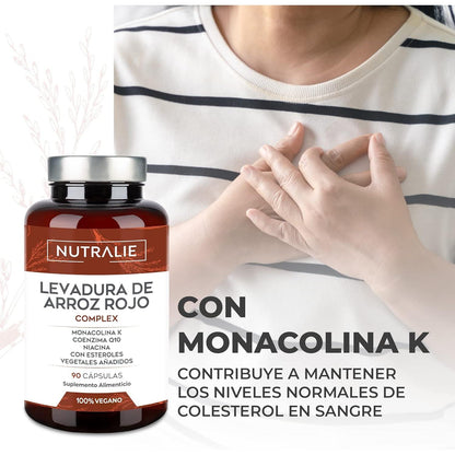 Nutralie Arroz Vermelho Fermentado com 2,9mg de Monacolina e Q10 90 Cápsulas