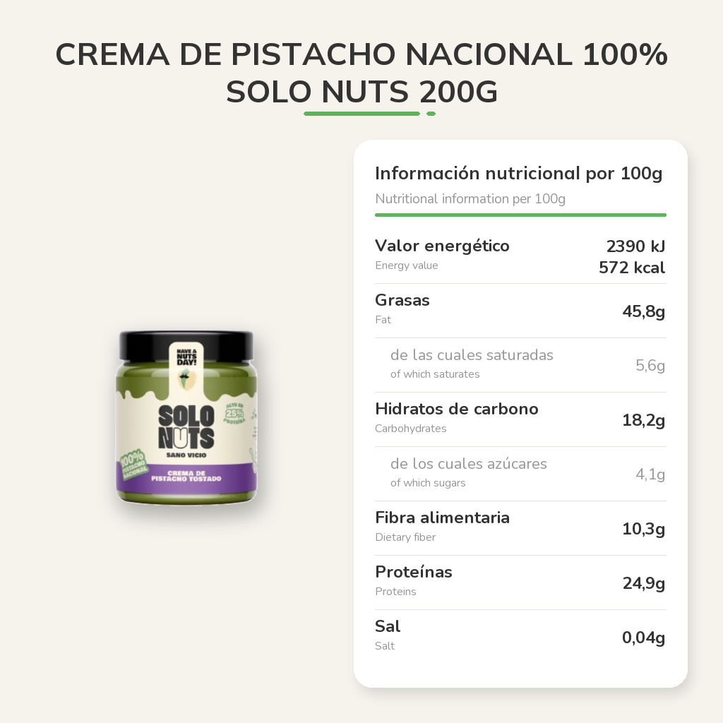 Información nutricional