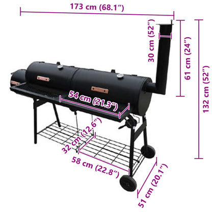 Barbacoa Ahumadora Nevada Xl Negra / Vetonek_3