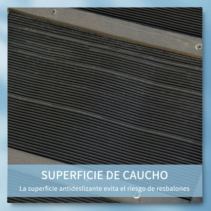 Pawhut Rampa Para Perros De Madera 165x43x6,5 Cm Con Alfombra Antideslizante_5