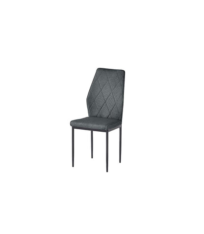 Pack De 4 Sillas Md-ambler Tapizadas En Tejido Gris Marengo, 100cm(alto) 36cm(ancho) 55cm(_0