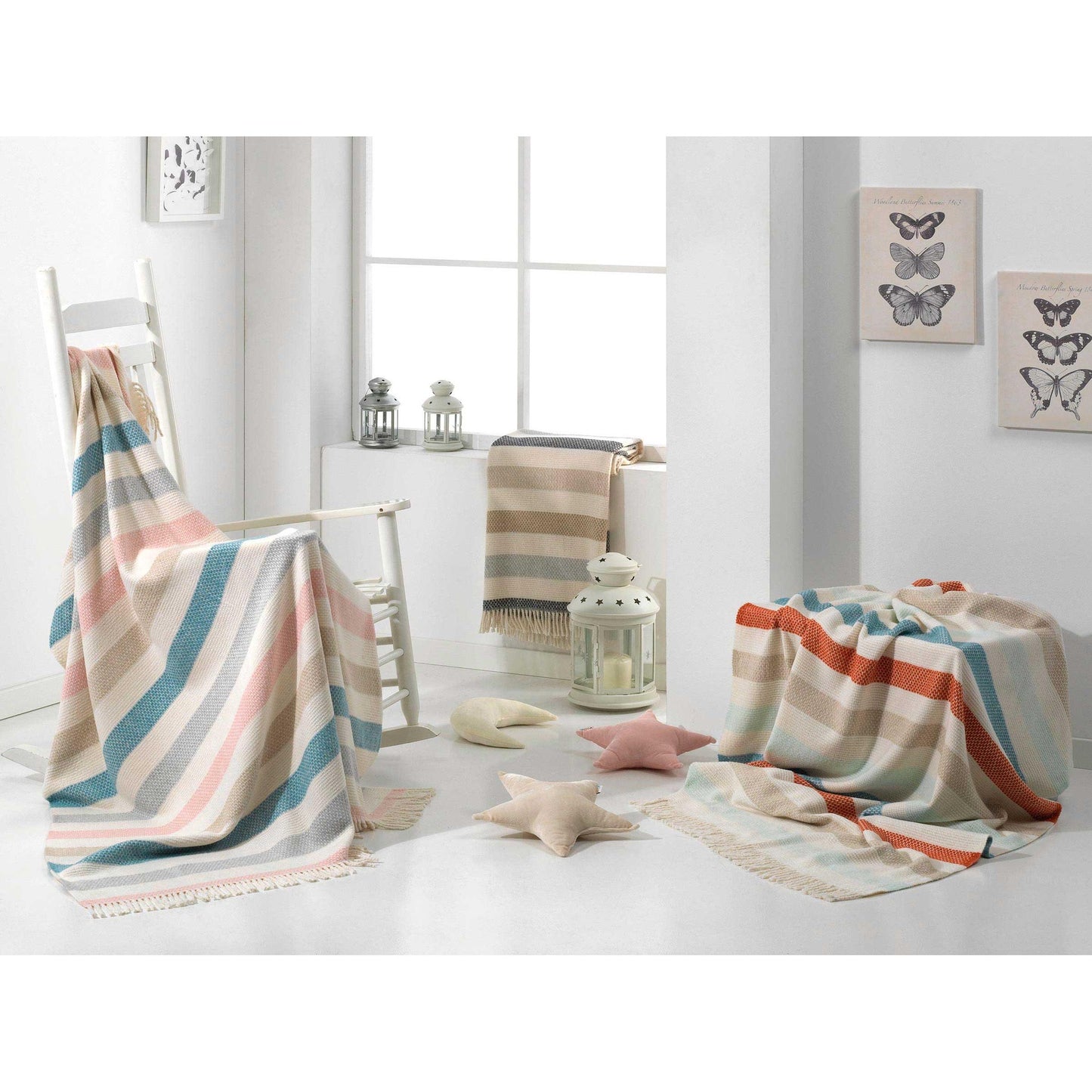 Cobertor xadrez ROSA DESIGN 130x170cm