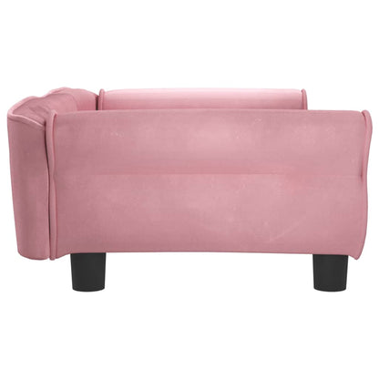 Cama Para Perros De Terciopelo Rosa 95x55x30 Cm / Vetonek_2