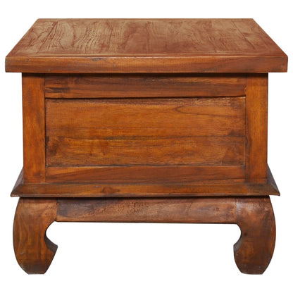 Mesa De Centro De Madera Maciza De Teca 80x50x40 Cm_2
