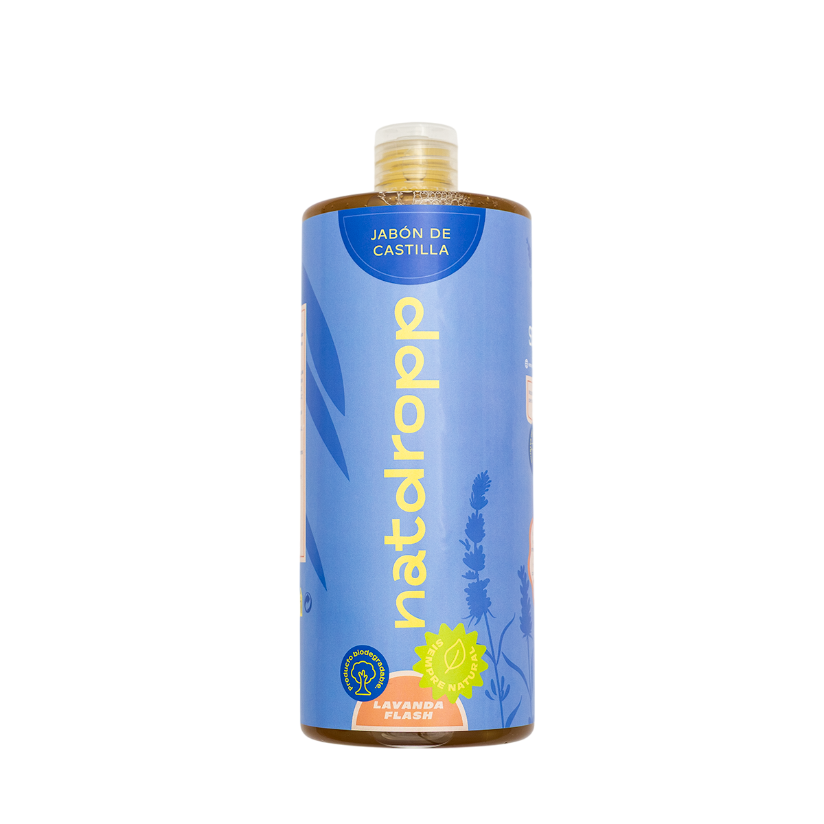 Jabón De Castilla Líquido BIO Lavanda Flash Natdropp 1000ml_0