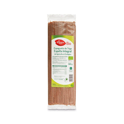 Esparguete de Espelta Integral El Granero 500 g