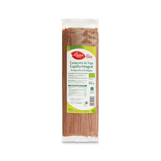 Esparguete de Espelta Integral El Granero 500 g