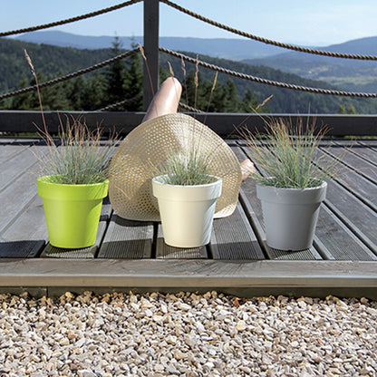 Maceta De Plastico Lofly En Color Gris 49 (largo) X 49 (ancho) X 45,5 (alto) Cm