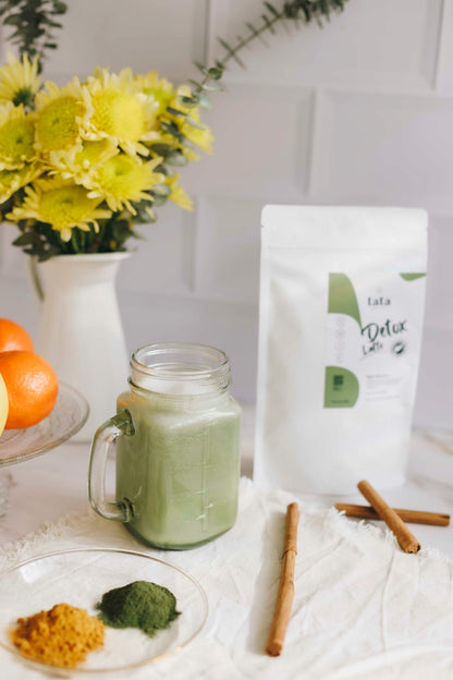 Bebida Detox Latte - Mezcla de Clorella, Spirulina y Matcha 100 gr_1