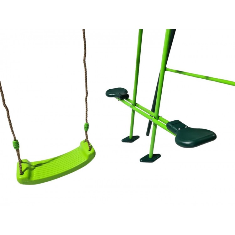 Columpio Triple Metalico Masgames Gingo + Asiento Bebe._4