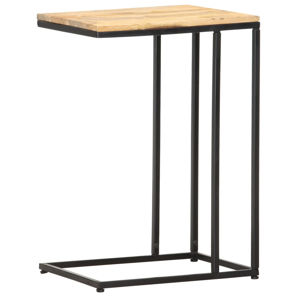 Mesa Auxiliar De Madera Maciza De Mango 35x45x65 Cm_2