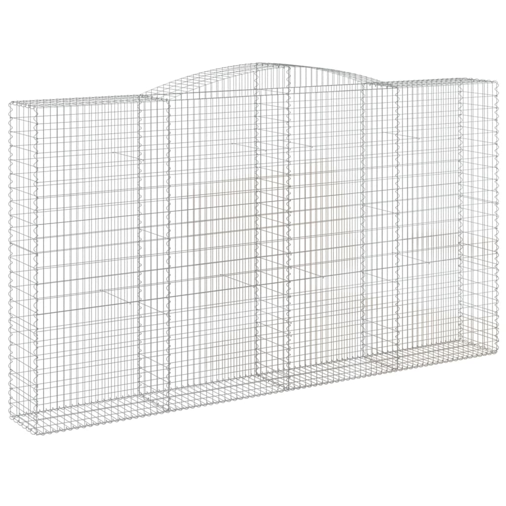 Cestas De Gaviones 7 Uds Forma De Arco Hierro 400x50x220/240 Cm_2