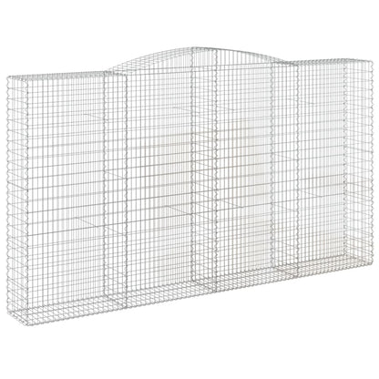 Cestas De Gaviones 7 Uds Forma De Arco Hierro 400x50x220/240 Cm_2