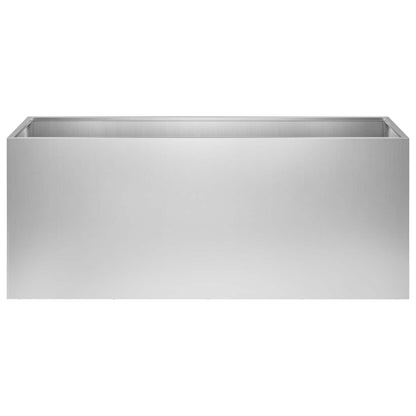 Macetero De Jardín 2 Uds. Plateado 80 X 40 X 40 Cm_3