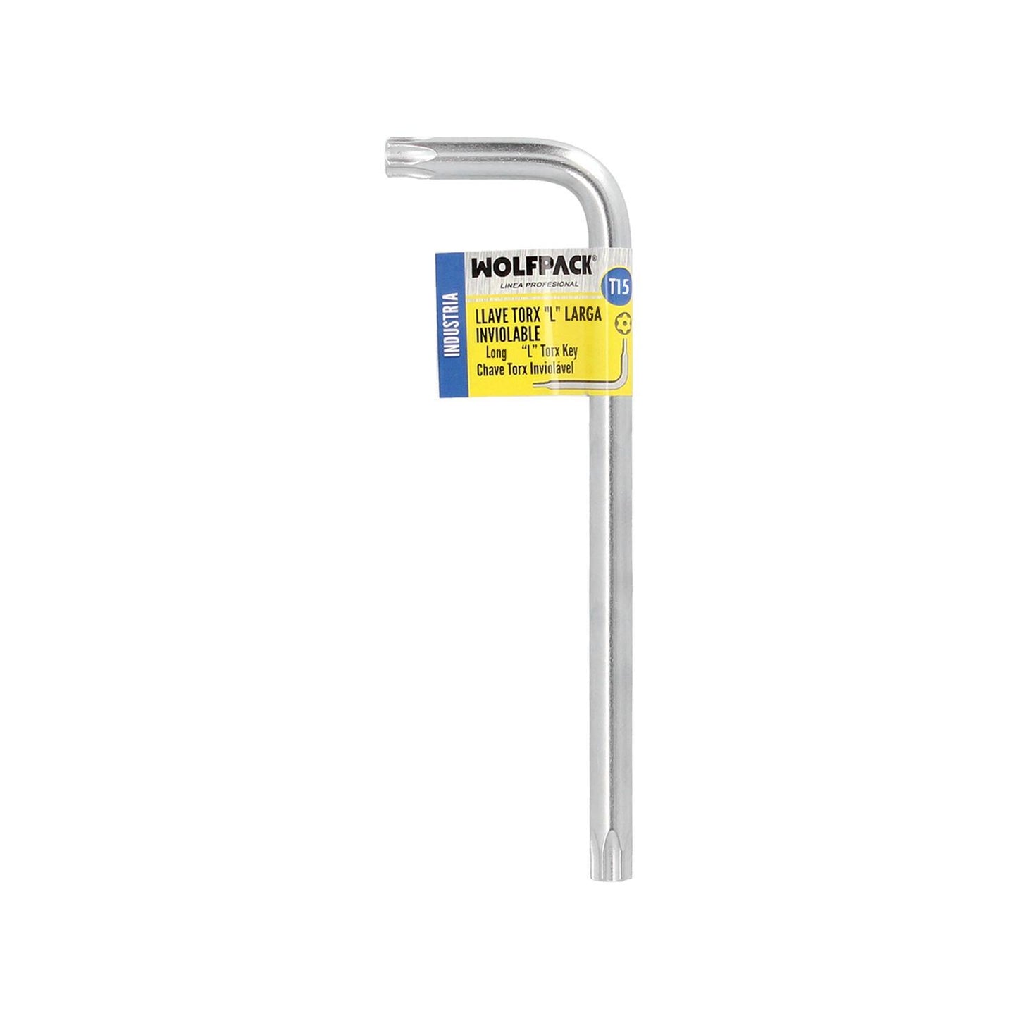 Llave Torx Inviolable Larga Acero Cromo Vanadio Profesional T15 Mm. Llave Estrella, Llave Allen Estrella_3