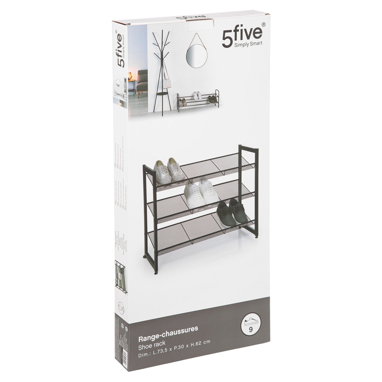 Zapatero Metálico Para 9 Pares