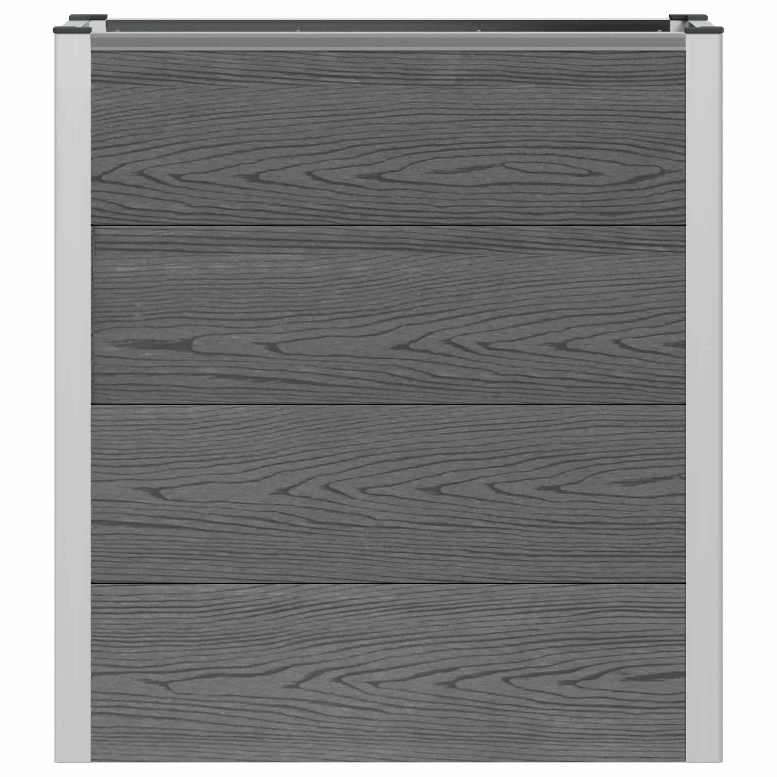 Arriate Elevado Gris 75 X 30 X 82 Cm Wpc Y Aluminio_3