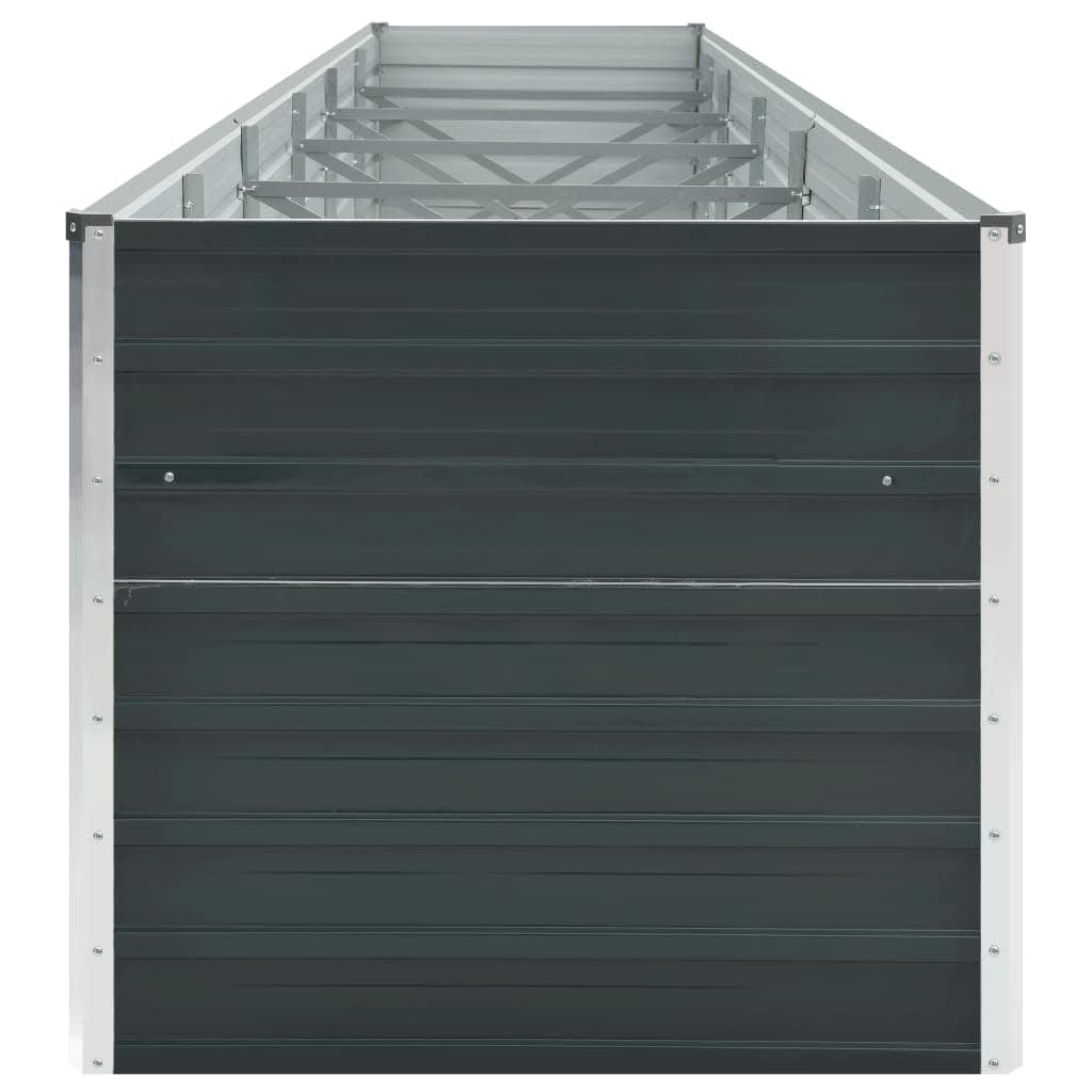 Arriate De Jardín De Acero Galvanizado Antracita 480x80x77 Cm_5